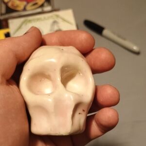 White Skull Figurine